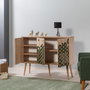 Hanah Home Mega-121 Consola Roble Sonoma 120x90x36 cm